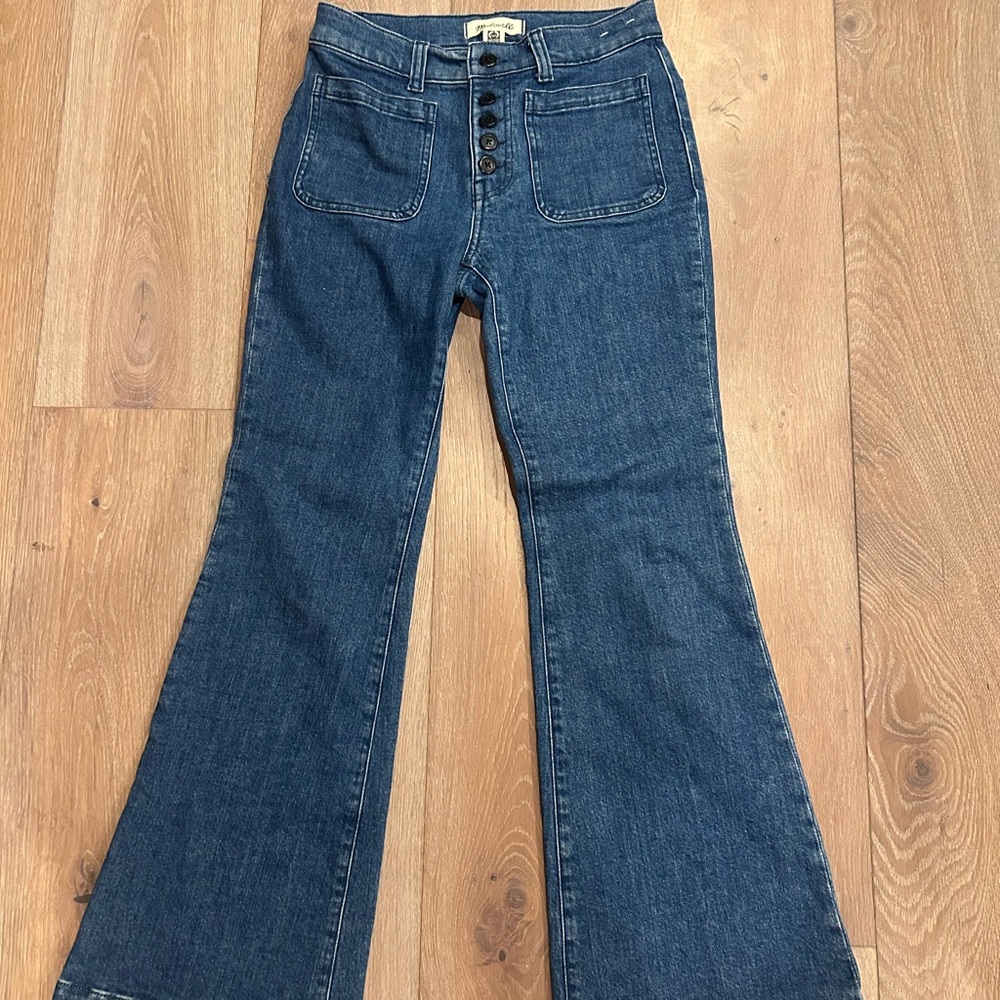 Women's Blue Flared Jeans
